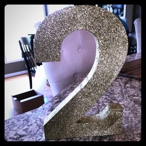 Glittery number 2